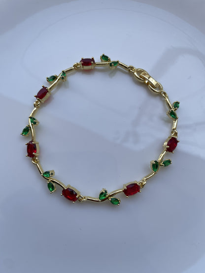 Ruby Garden Tulip Bracelet