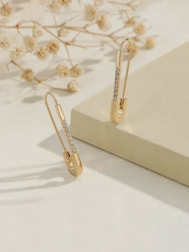 Crystal Pin Drop Earrings