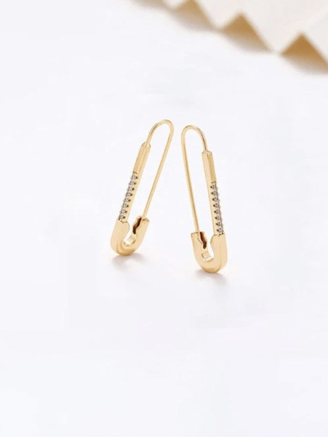 Crystal Pin Drop Earrings